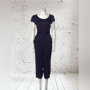 Marc Jacobs Navy Blue Short Sleeve Jumpsuit‎